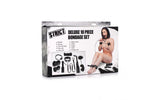 Deluxe 10 Pc Bondage Set Black - Naughty by Nature Adult Store