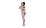 Demi Bra Garter and Thong Set - Lingerie