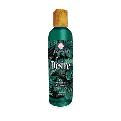 Desire Pheromone Massage Oil - Pink Grapefruit Scented - 118 ml - LOTIONS & LUBES