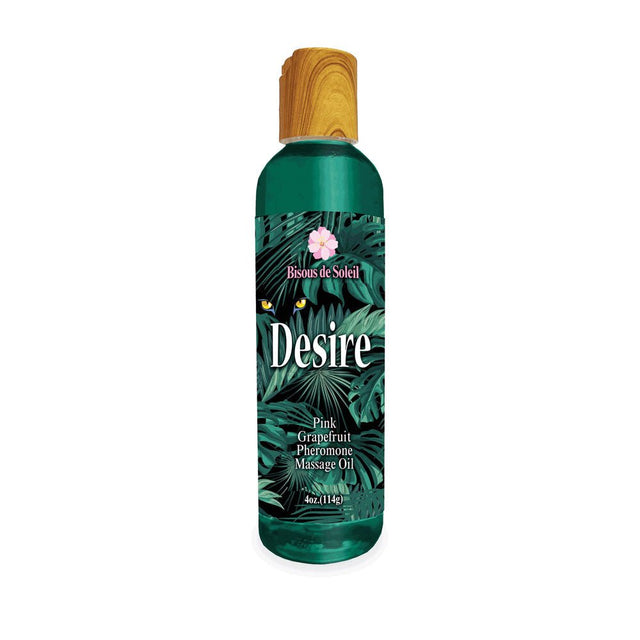 Desire Pheromone Massage Oil - Pink Grapefruit Scented - 118 ml - LOTIONS & LUBES