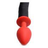 Devil Tail Anal Plug and Horn Set Black - Adult Toys