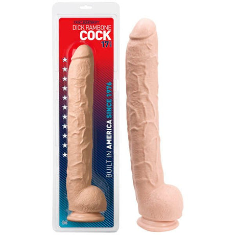 Dick Rambone Cock - Flesh 43 cm (17'') Dong - Naughty by Nature Adult Store