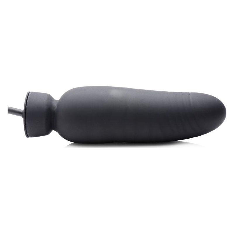 Dick Spand Inflatable Silicone Dildo Black - Adult Toys