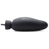 Dick Spand Inflatable Silicone Dildo Black - Adult Toys