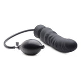 Dick Spand Inflatable Silicone Dildo Black - Adult Toys