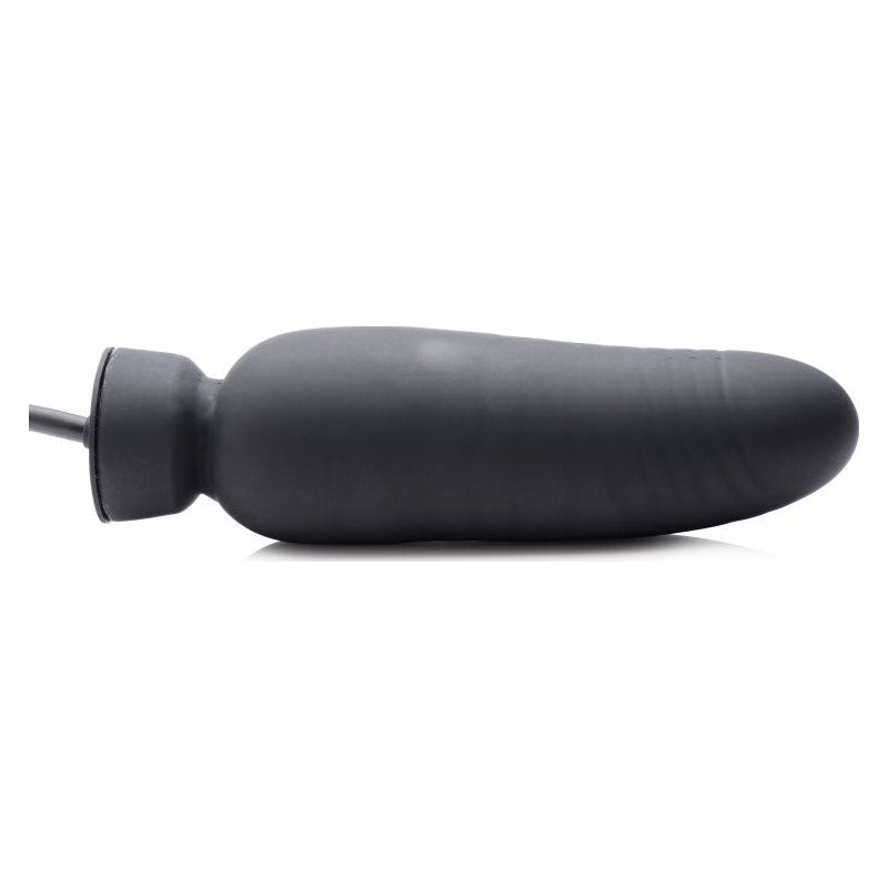 Dick Spand Inflatable Silicone Dildo Black - Adult Toys