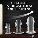 Dicked Clear Hollow Anal Plug 3pc Set - Adult Toys