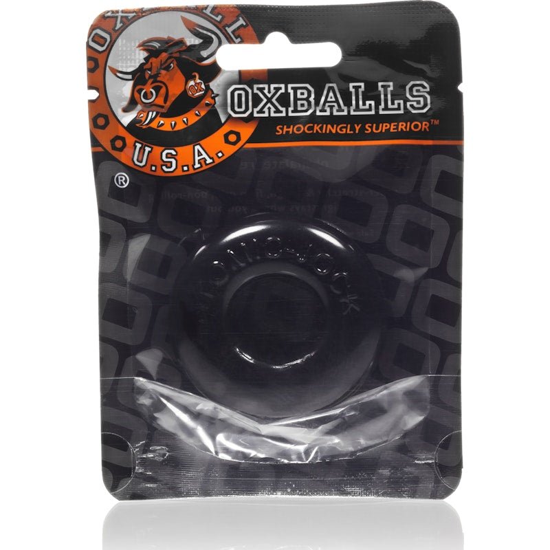 Donut 2 Cockring Large Black - Adult Toys