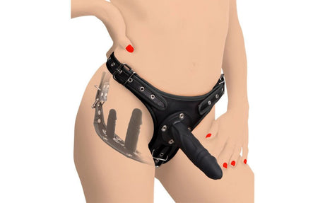 Double Penetration Strap On Harness - Adult Toys