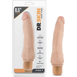 Dr Skin Cock Vibe 7 8.5in Vibrating Cock Beige - Adult Toys