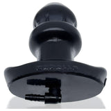 Drain O Flow Thru Buttplug Black - Adult Toys