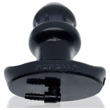 Drain O Flow Thru Buttplug Black - Adult Toys