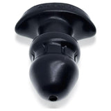 Drain O Flow Thru Buttplug Black - Adult Toys