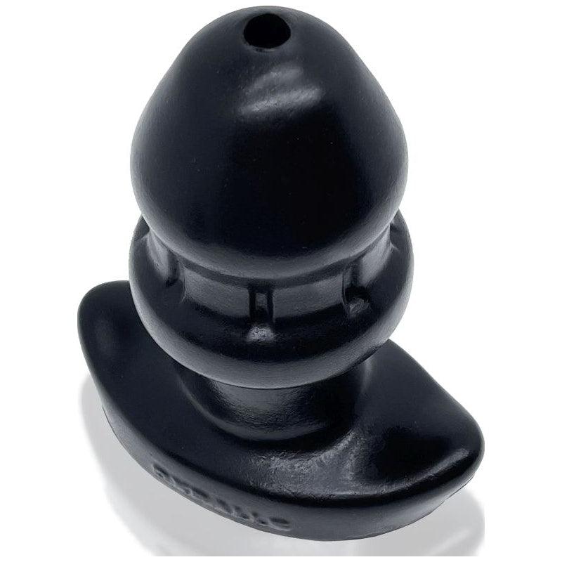 Drain O Flow Thru Buttplug Black - Adult Toys
