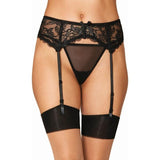 Dreamgirl Lace Garter Belt White - Lingerie