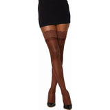 Dreamgirl Lace Top Thigh High Stockings White - Lingerie