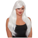 Dreamgirl Layered Long Wig White - Lingerie