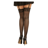 Dreamgirl Thigh High Fishnet Stockings Black - Lingerie