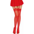 Dreamgirl Thigh High Fishnet Stockings Red - Naughty by Nature Adult Store
