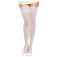 Dreamgirl Thigh High Sheer Lace Stockings White - Lingerie