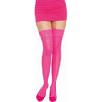 Dreamgirl Thigh High Silicone Stockings Neon Pink - Lingerie
