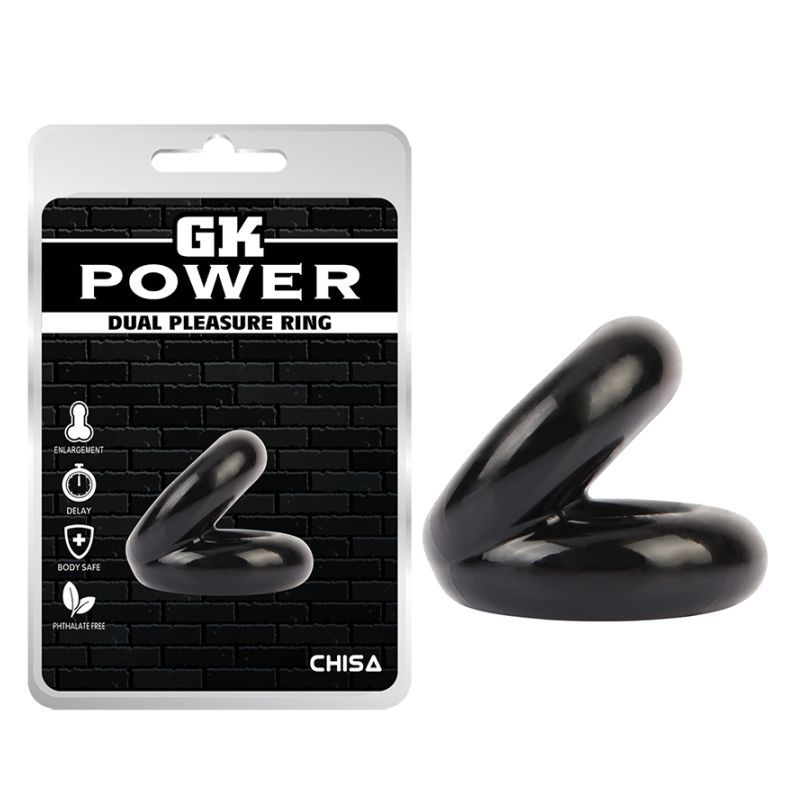 Dual Pleasure Ring Black - Naughty by Nature Adult Store