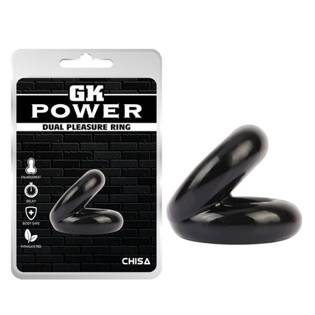 Dual Pleasure Ring Black - Naughty by Nature Adult Store