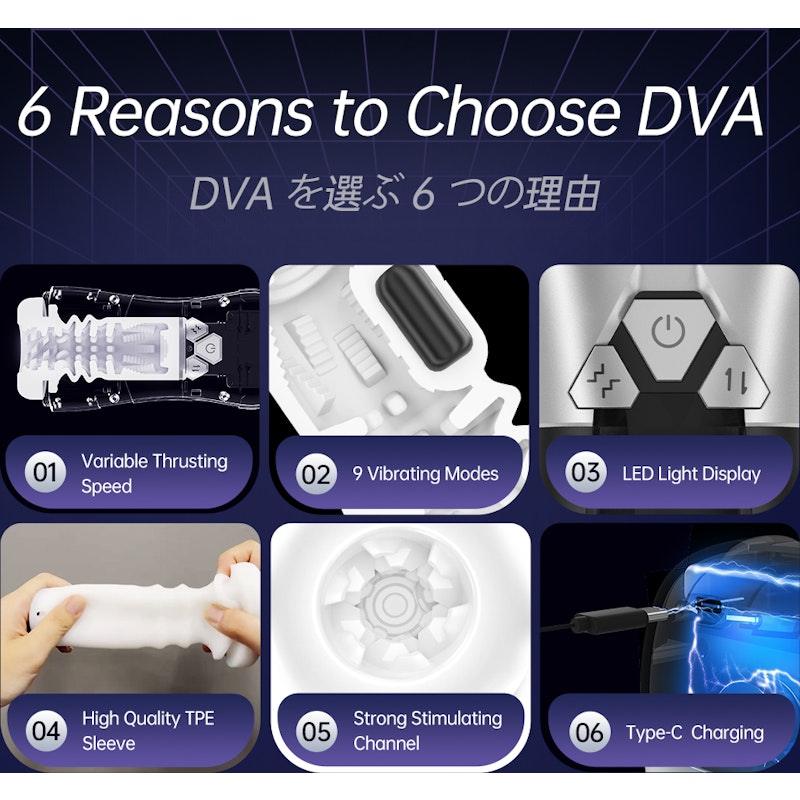 DVA Automatic USB Thrusting and Vibrating Masturbator - Adult Toys
