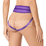 Easy Strap on Harness Polka Dot Purple - Adult Toys