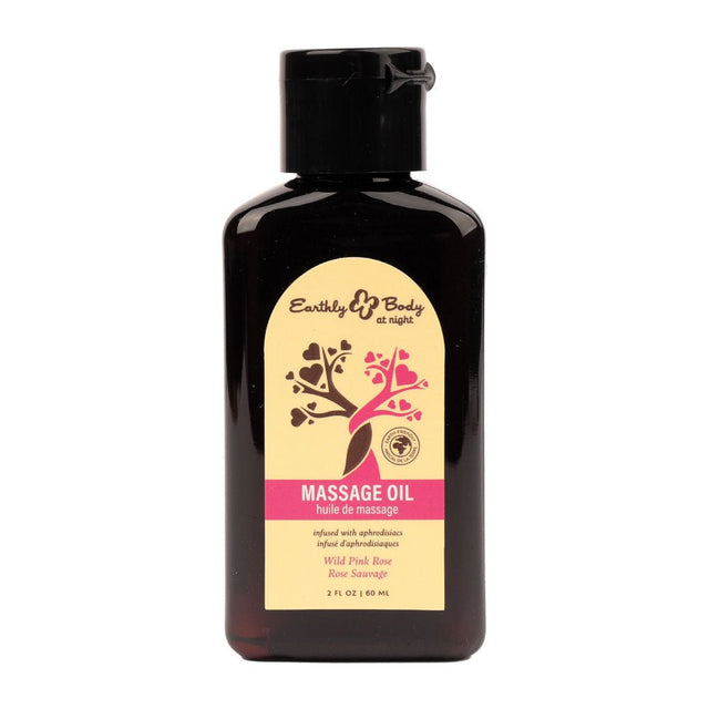 EB Hemp Seed Massage Oil Wild Pink Rose Scented 60 ML Bottle - LOTIONS & LUBES