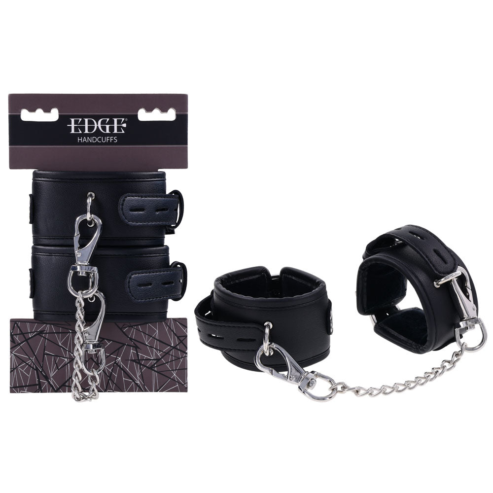 EDGE Handcuffs - Black Restraints - BONDAGE - TOYS