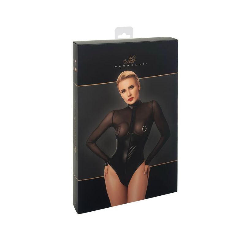 Edge Wetlook and Mesh Body w Rings - Lingerie