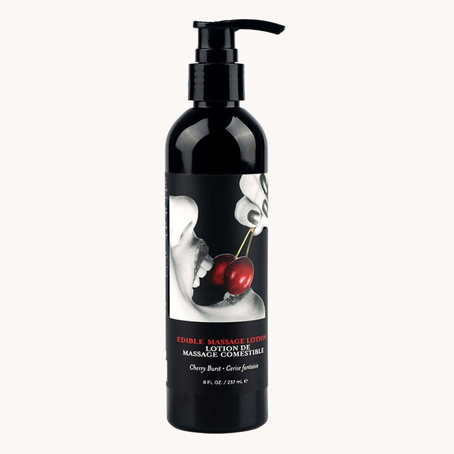 Edible - Cherry Flavoured Massage Lotion - 237 ml - LOTIONS & LUBES