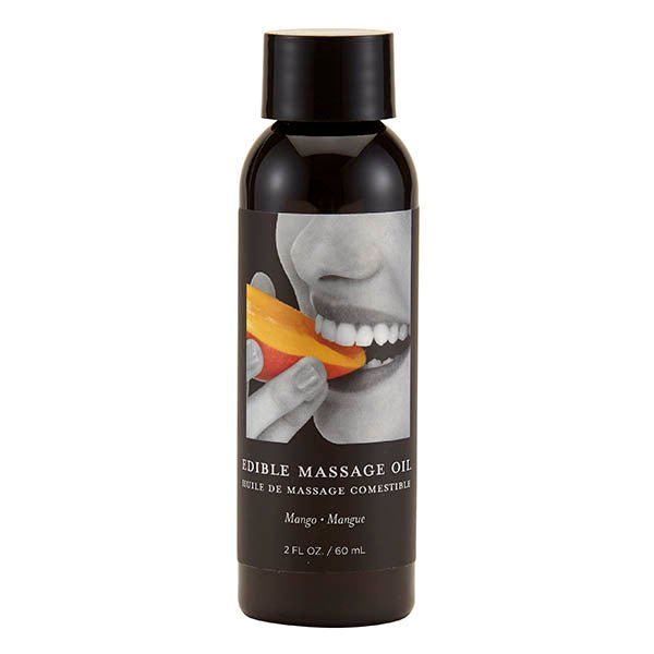 Edible Massage Oil - Mango Flavoured - 59 ml Bottle - LOTIONS & LUBES