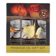 Edible Tropical Massage Oil Trio - Mango, Pineapple & Banana Flavoured - 3 x 59 ml Bottles - LOTIONS & LUBES