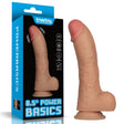 Eight Point Five Inch Power Basics USB Rechargeable Vibrating Dong Flesh - DONGS