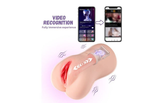 Eliza App Controlled Thrusting Vibrating Realistic Vaginal Masturbator - Adult Toys