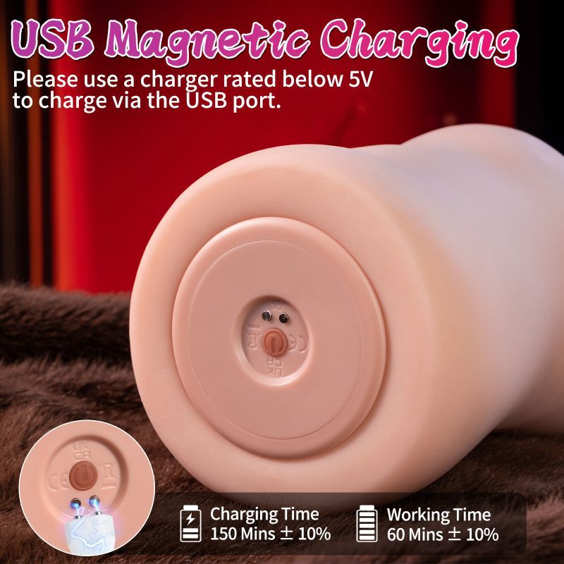 Eliza App Controlled Thrusting Vibrating Realistic Vaginal Masturbator - Adult Toys