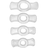 Endurance Clear 4 Ring Penis Set - Naughty by Nature Adult Store