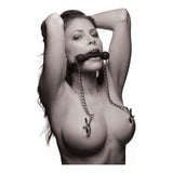 Equine Silicone Bit Gag With Nipple Clamps - Adult Toys
