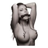 Equine Silicone Bit Gag With Nipple Clamps - Adult Toys