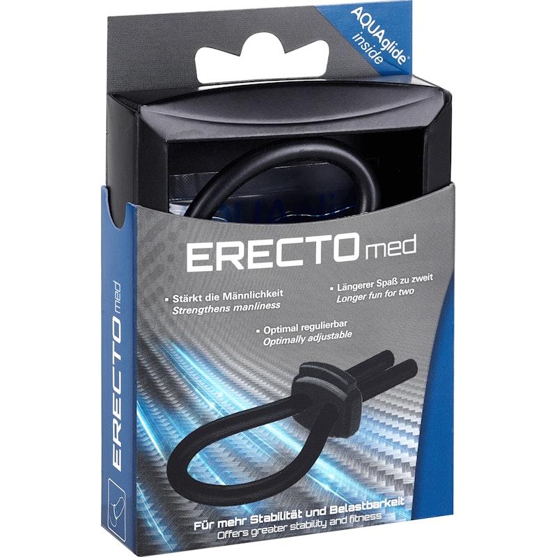 ERECTOmed Adjustable Cock Ring Black - Adult Toys