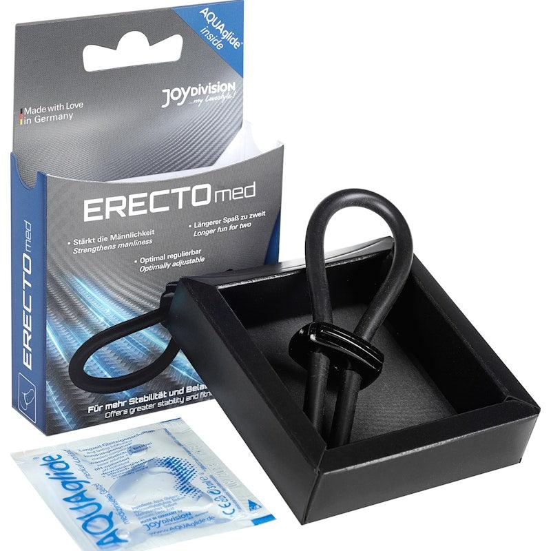 ERECTOmed Adjustable Cock Ring Black - Adult Toys