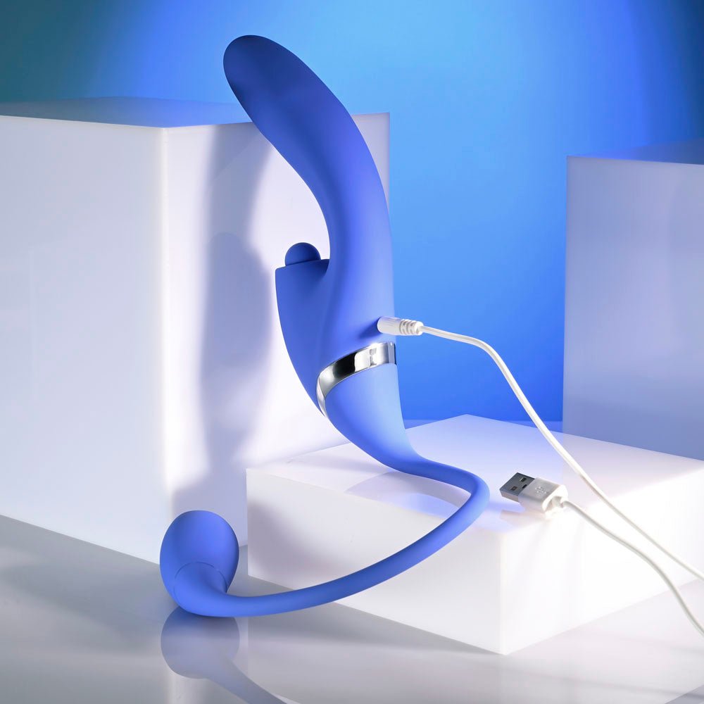 Evolved ALL IN - Rechargeable Triple Stimulating Vibrator - VIBRATORS