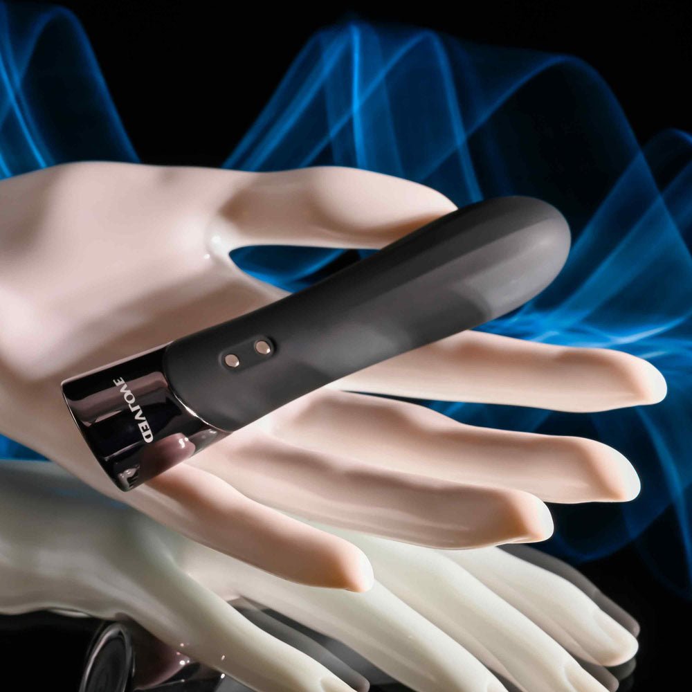 Evolved BACK IN BLACK - Black 11.9 cm USB Rechargeable Bullet - BULLETS & EGGS