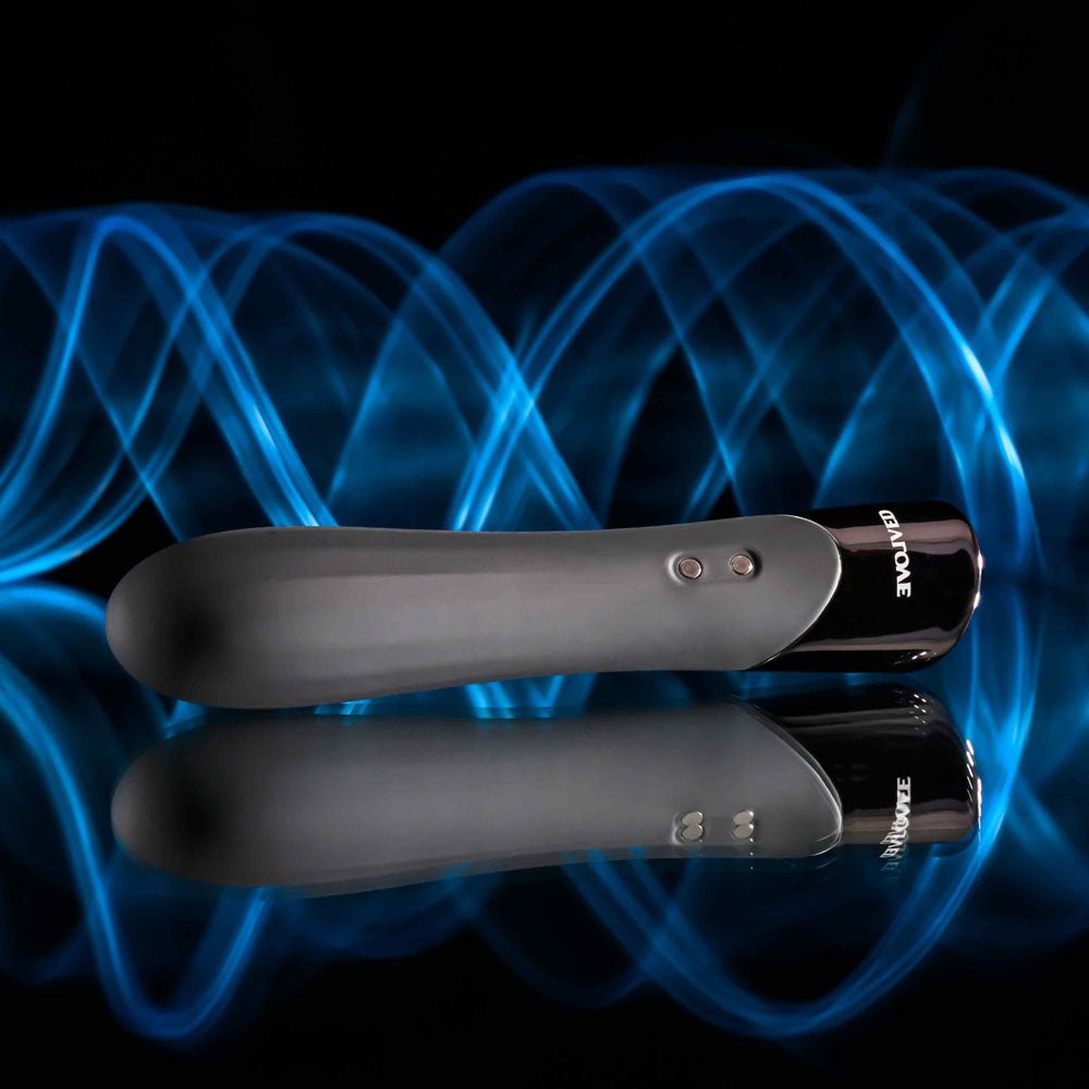 Evolved BACK IN BLACK - Black 11.9 cm USB Rechargeable Bullet - BULLETS & EGGS