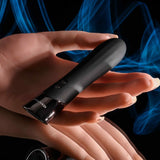 Evolved BACK IN BLACK - Black 11.9 cm USB Rechargeable Bullet - BULLETS & EGGS
