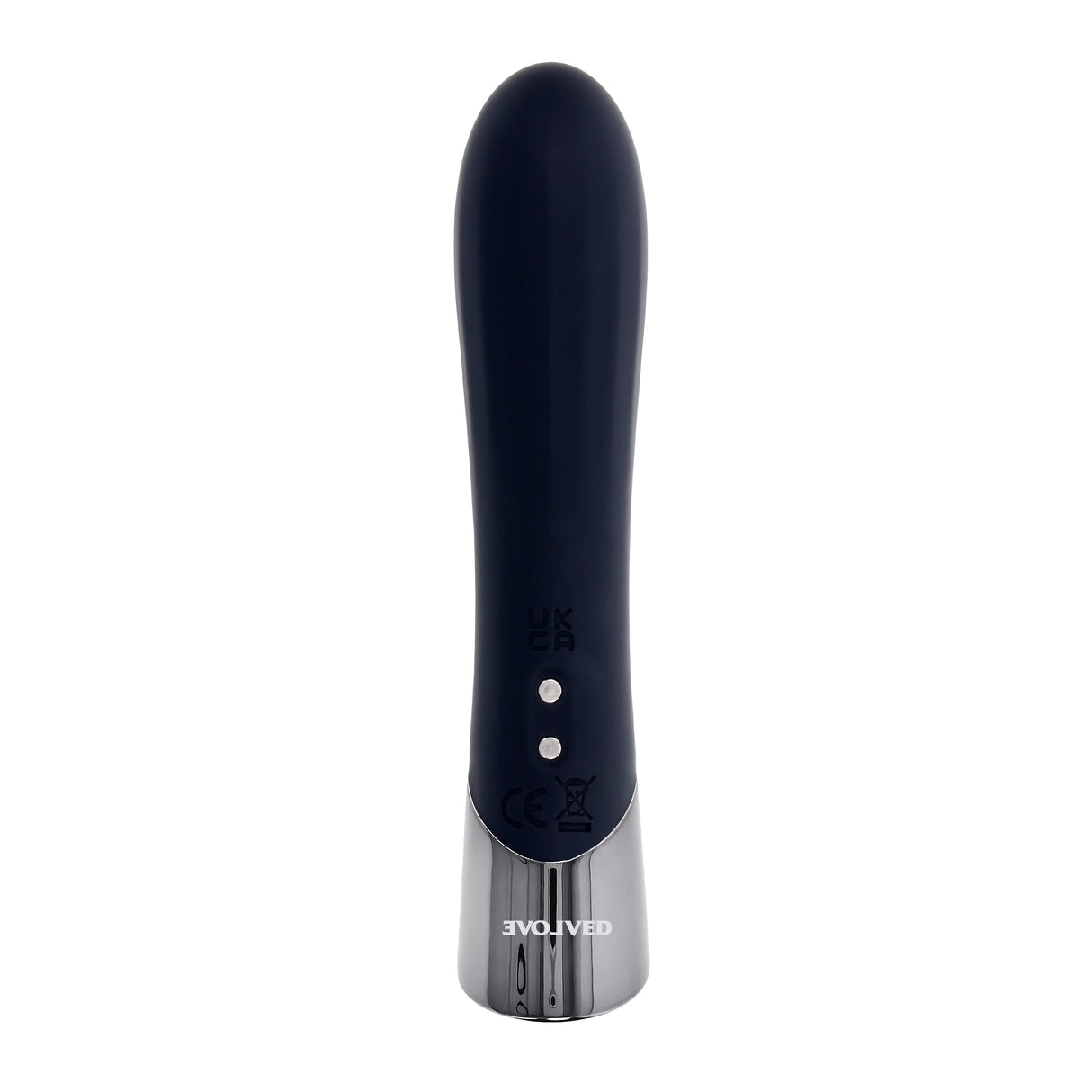 Evolved BACK IN BLACK - Black 11.9 cm USB Rechargeable Bullet - BULLETS & EGGS