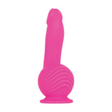 Evolved Ballistic - Pink 19 cm USB Rechargeable Vibrating Dong with Balls Motor & Remote - DONGS