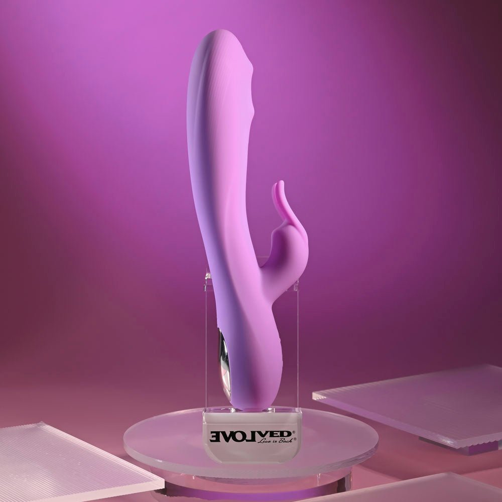 Evolved BEAD THE WAY - Pink Rechargeable Rabbit Vibrator - VIBRATORS